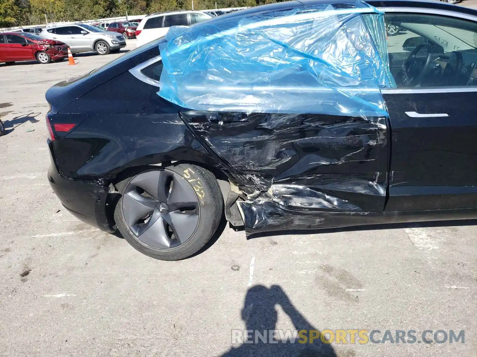 9 Photograph of a damaged car 5YJ3E1EA2KF399973 TESLA MODEL 3 2019