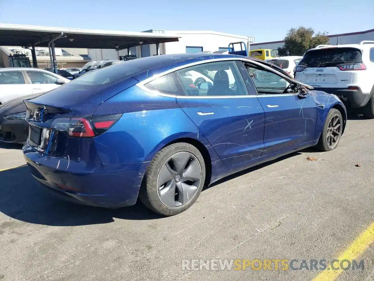 3 Photograph of a damaged car 5YJ3E1EA2KF401043 TESLA MODEL 3 2019