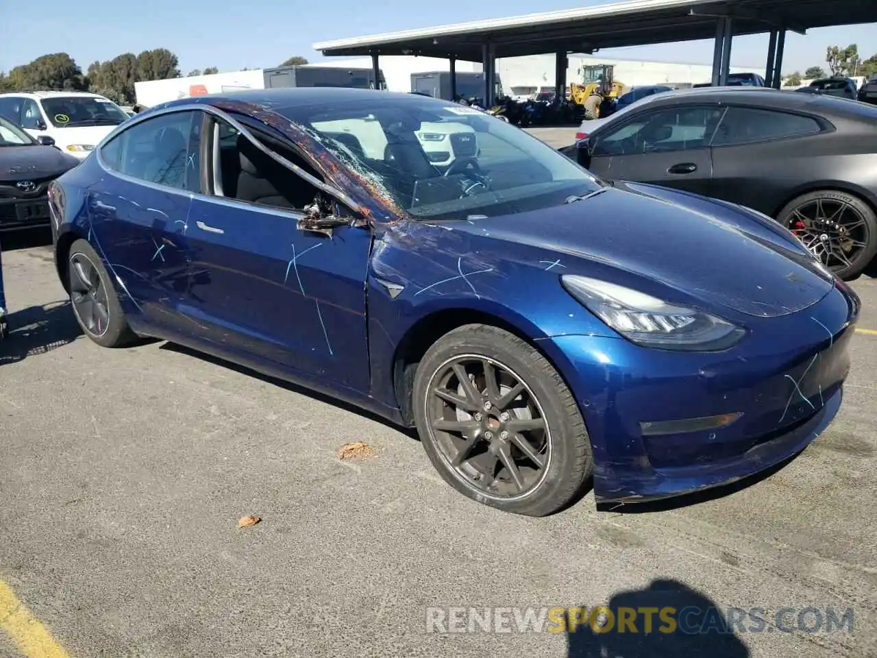 4 Photograph of a damaged car 5YJ3E1EA2KF401043 TESLA MODEL 3 2019