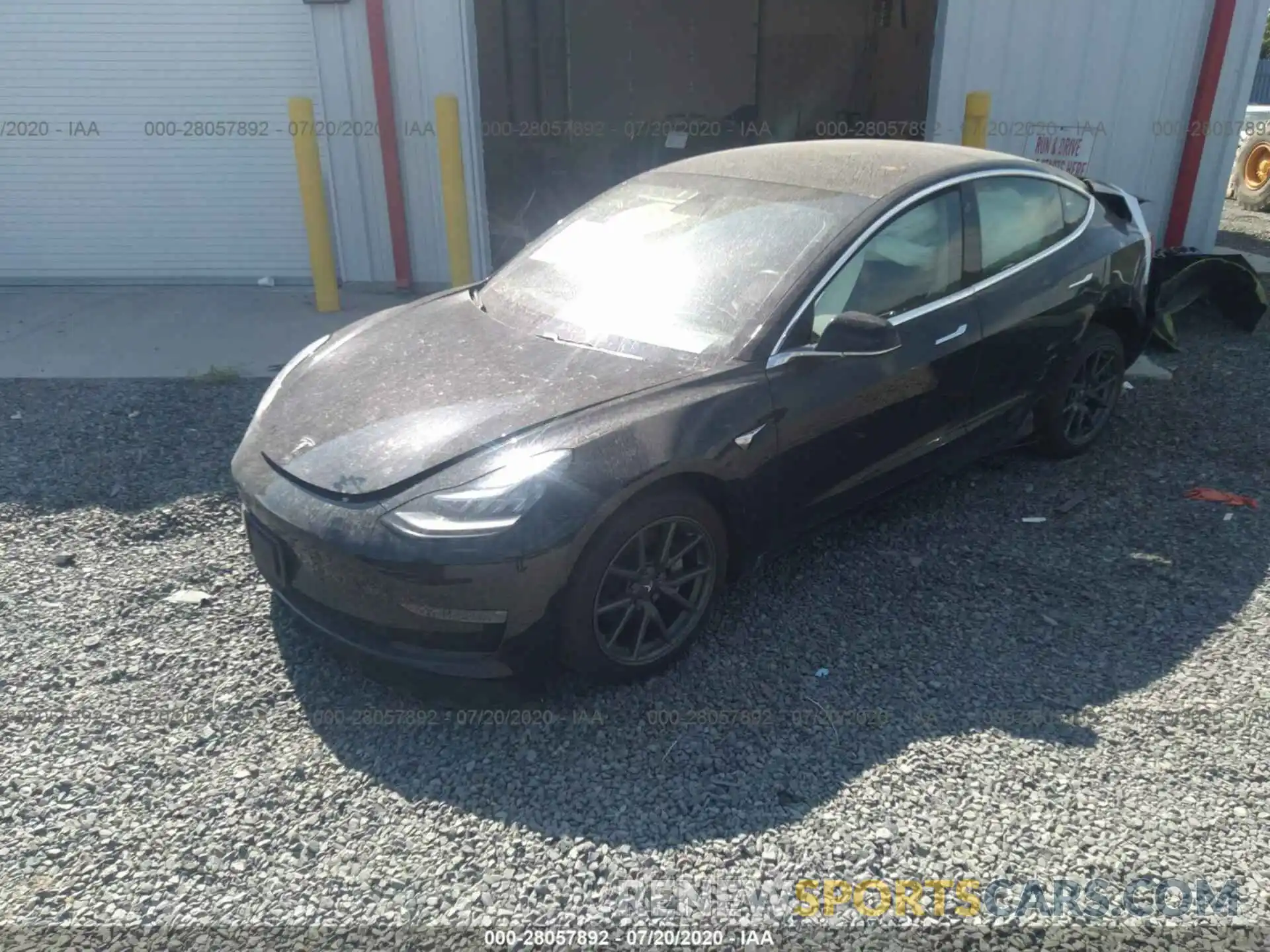 2 Photograph of a damaged car 5YJ3E1EA2KF409806 TESLA MODEL 3 2019