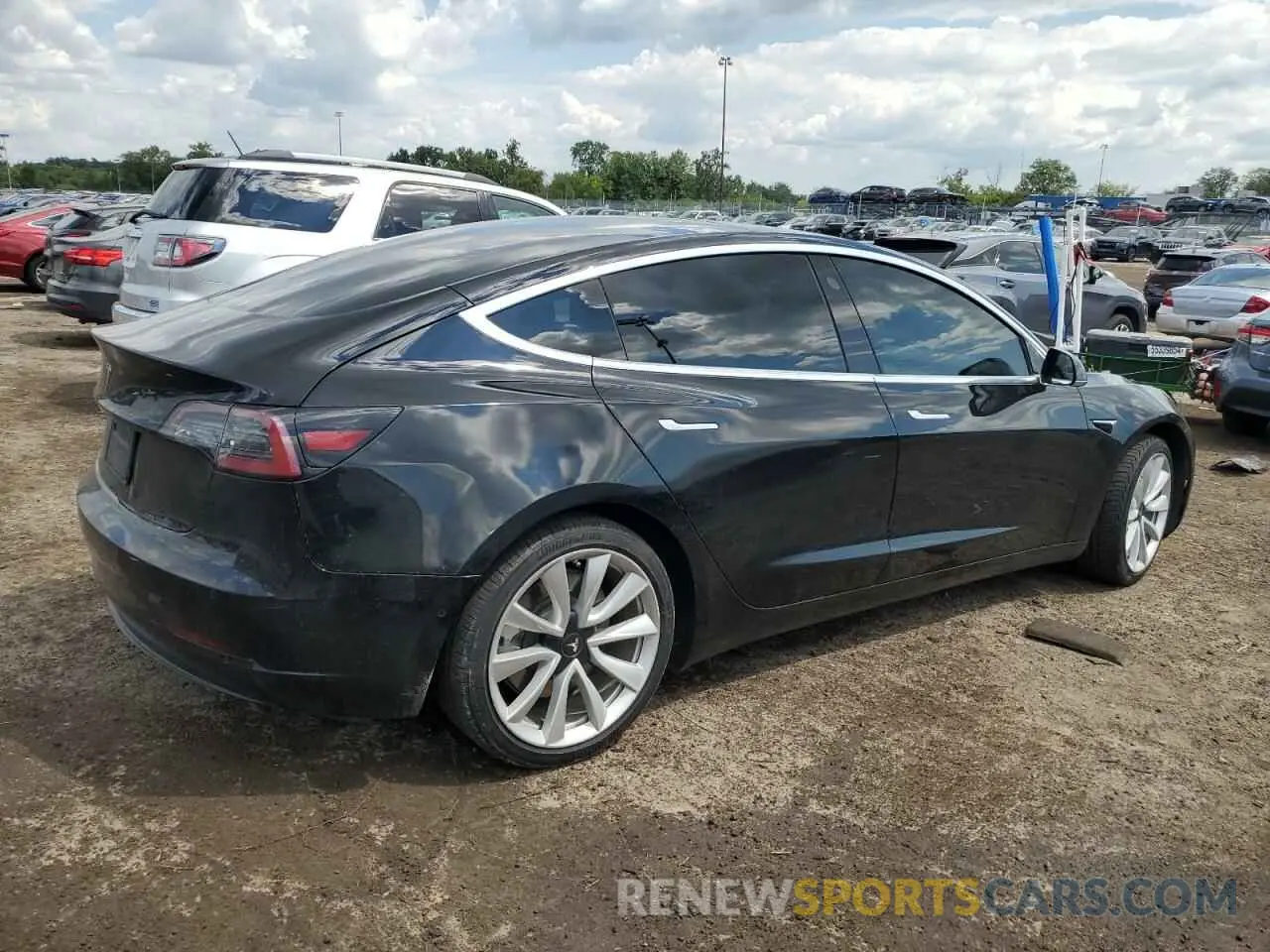 3 Photograph of a damaged car 5YJ3E1EA2KF412432 TESLA MODEL 3 2019