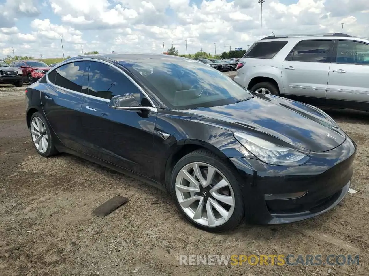 4 Photograph of a damaged car 5YJ3E1EA2KF412432 TESLA MODEL 3 2019