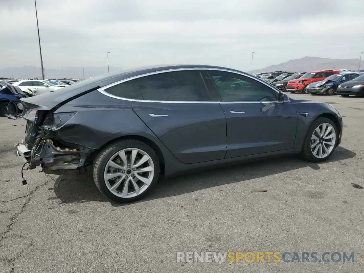 3 Photograph of a damaged car 5YJ3E1EA2KF417212 TESLA MODEL 3 2019