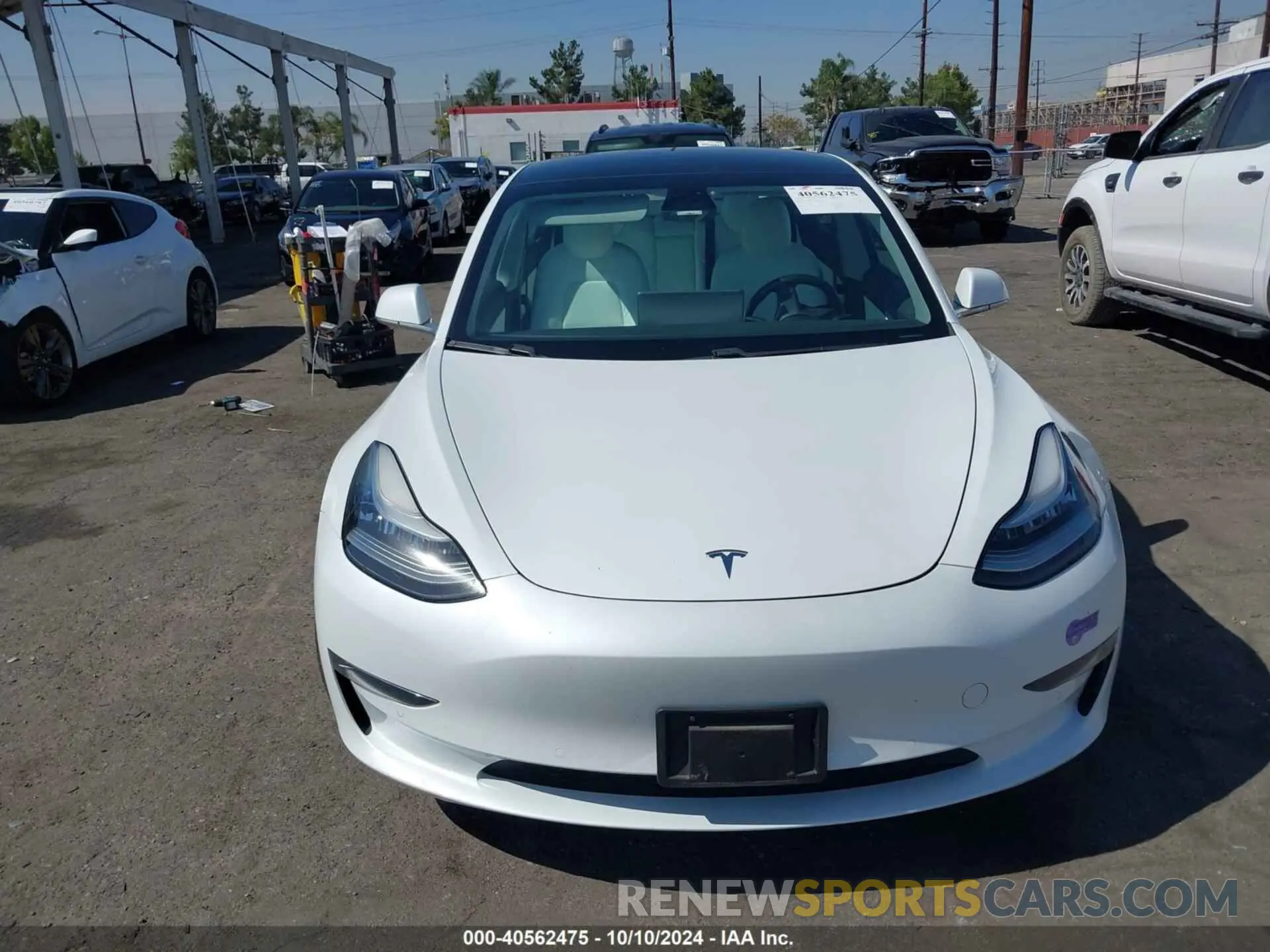 12 Photograph of a damaged car 5YJ3E1EA2KF419378 TESLA MODEL 3 2019