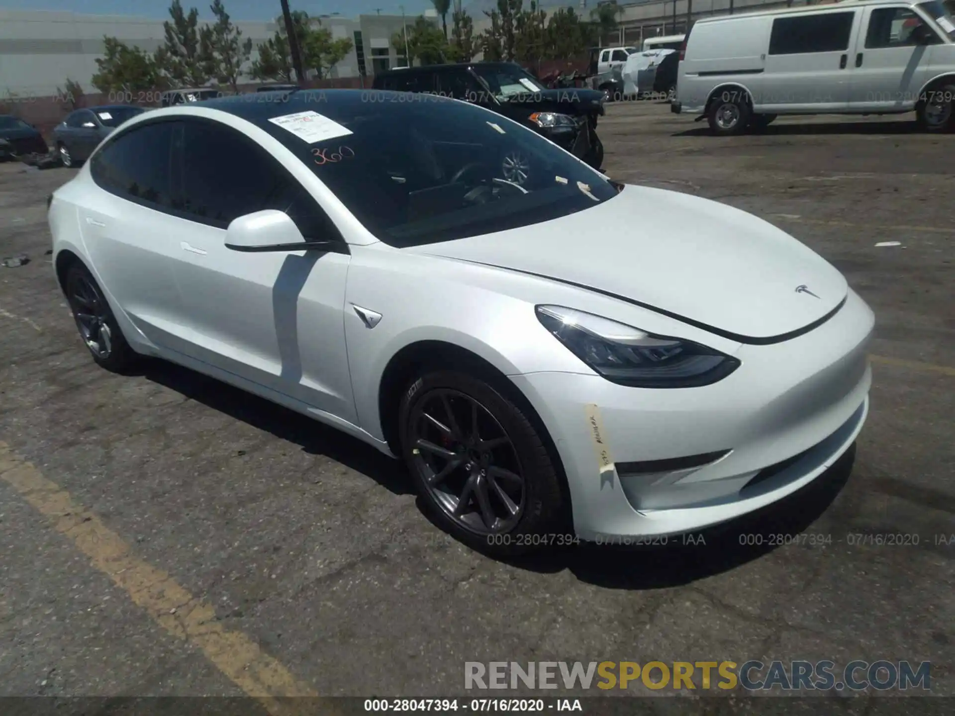 1 Photograph of a damaged car 5YJ3E1EA2KF419798 TESLA MODEL 3 2019