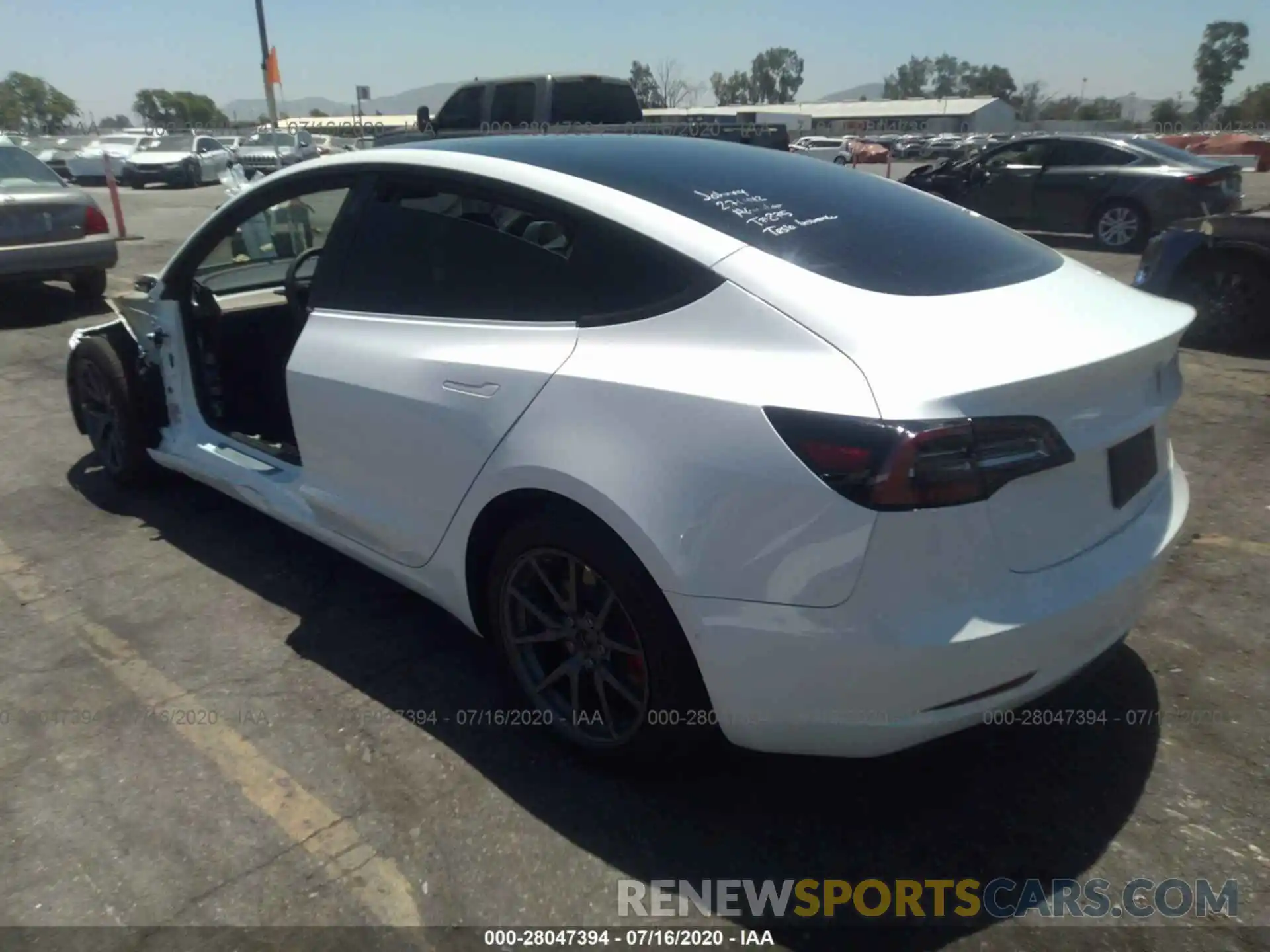 3 Photograph of a damaged car 5YJ3E1EA2KF419798 TESLA MODEL 3 2019