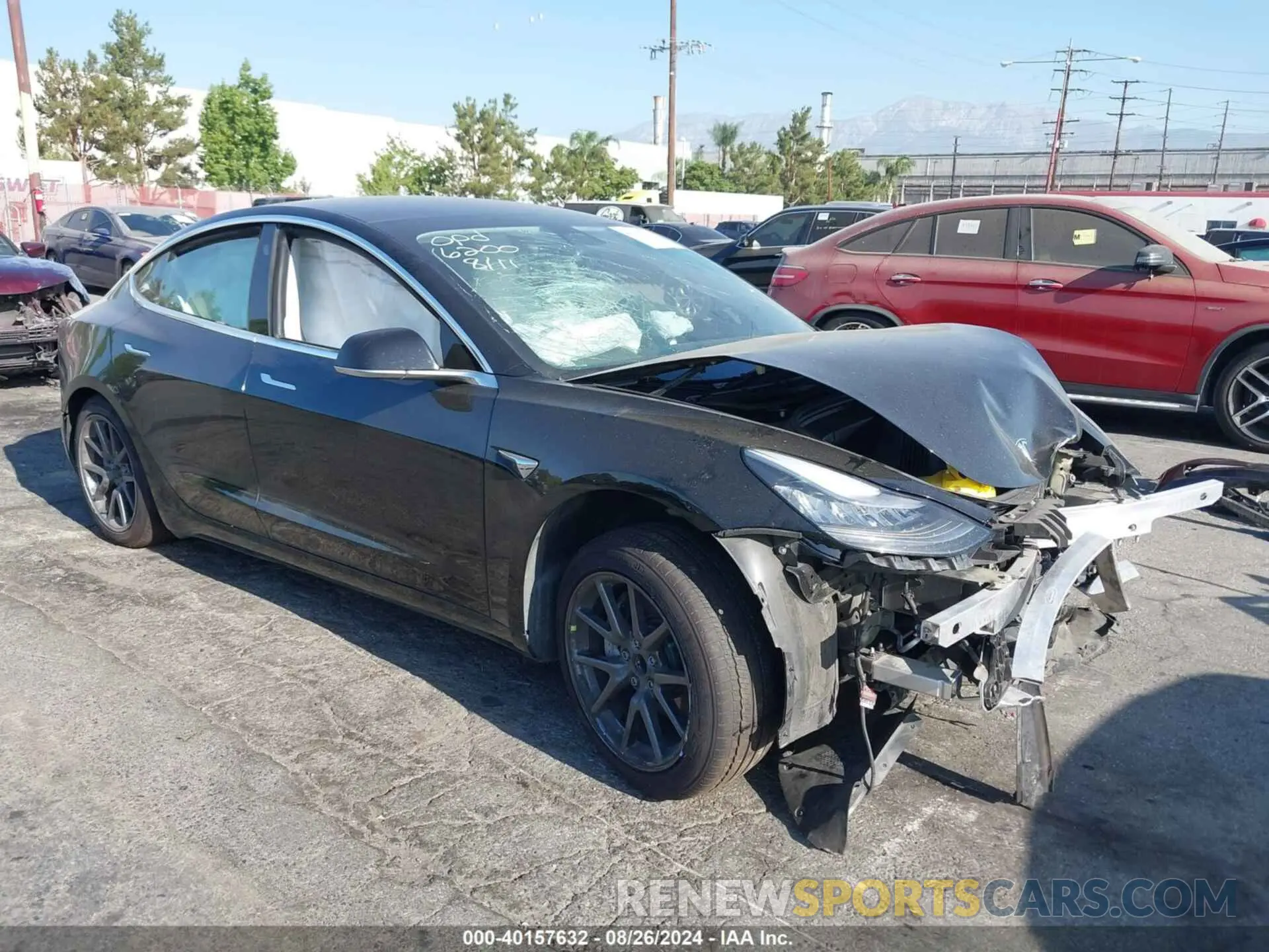1 Photograph of a damaged car 5YJ3E1EA2KF431479 TESLA MODEL 3 2019