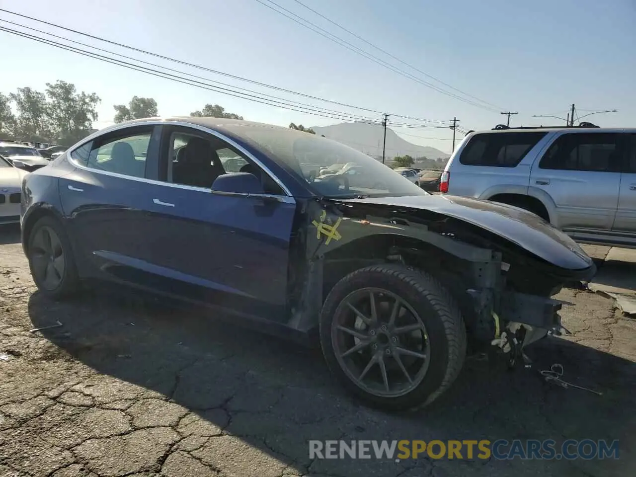 4 Photograph of a damaged car 5YJ3E1EA2KF436049 TESLA MODEL 3 2019