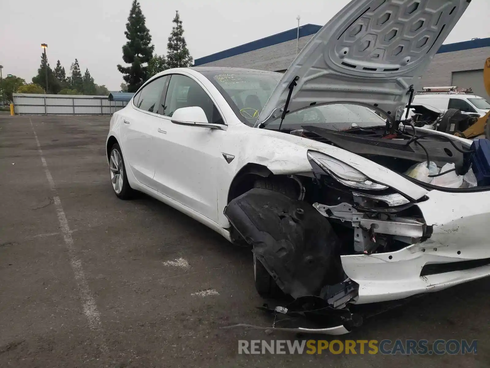 9 Photograph of a damaged car 5YJ3E1EA2KF436455 TESLA MODEL 3 2019