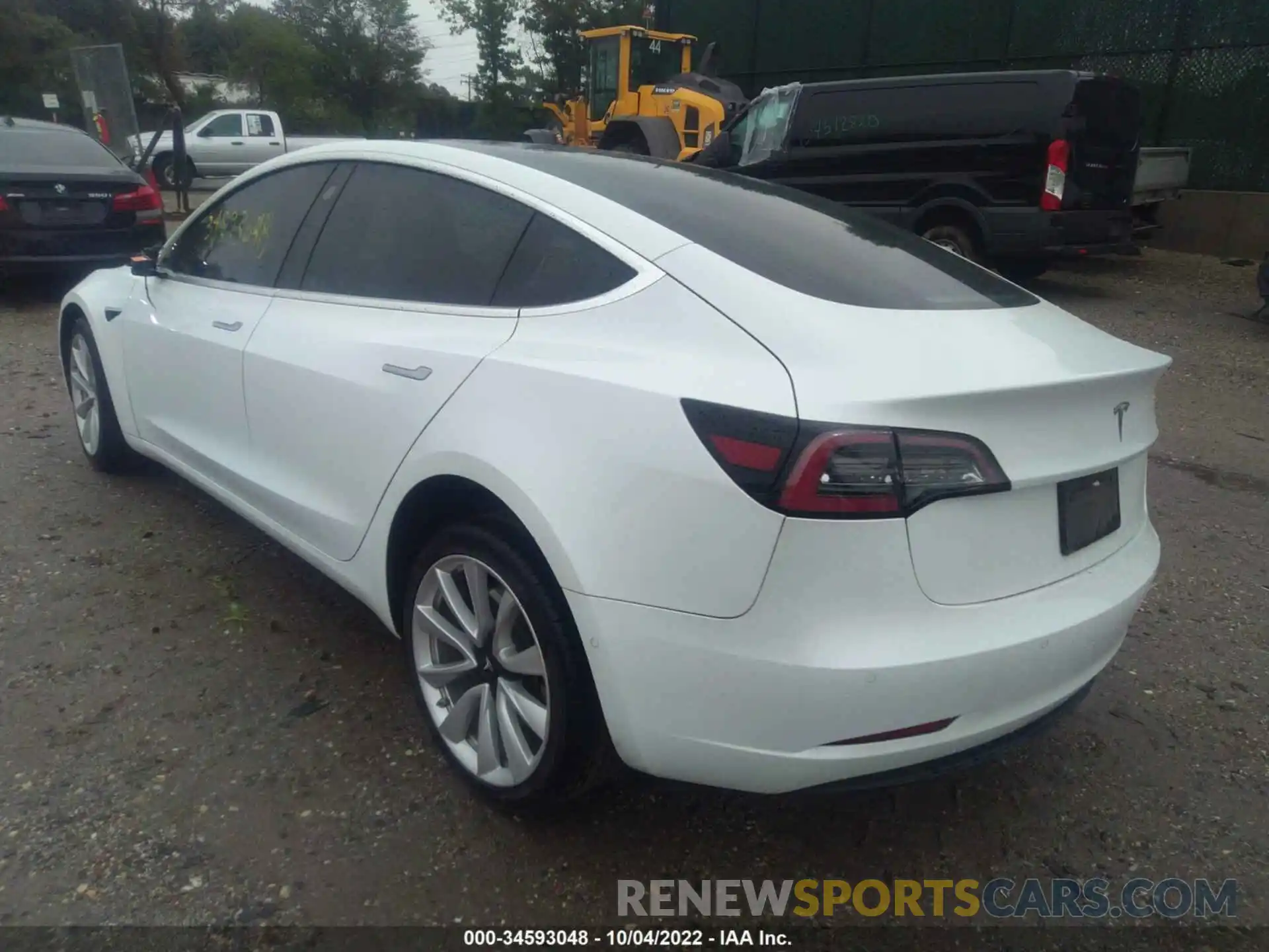 3 Photograph of a damaged car 5YJ3E1EA2KF444796 TESLA MODEL 3 2019