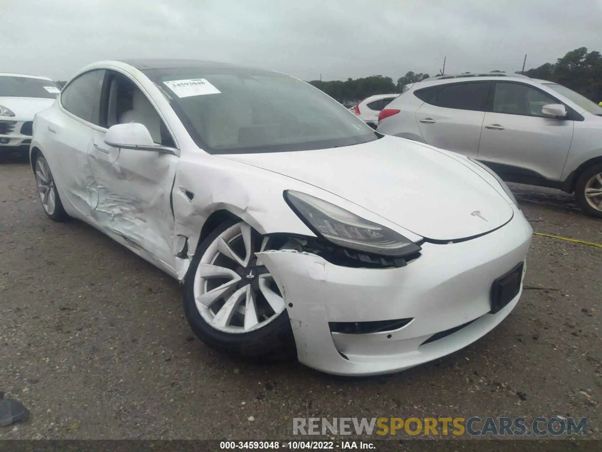 6 Photograph of a damaged car 5YJ3E1EA2KF444796 TESLA MODEL 3 2019