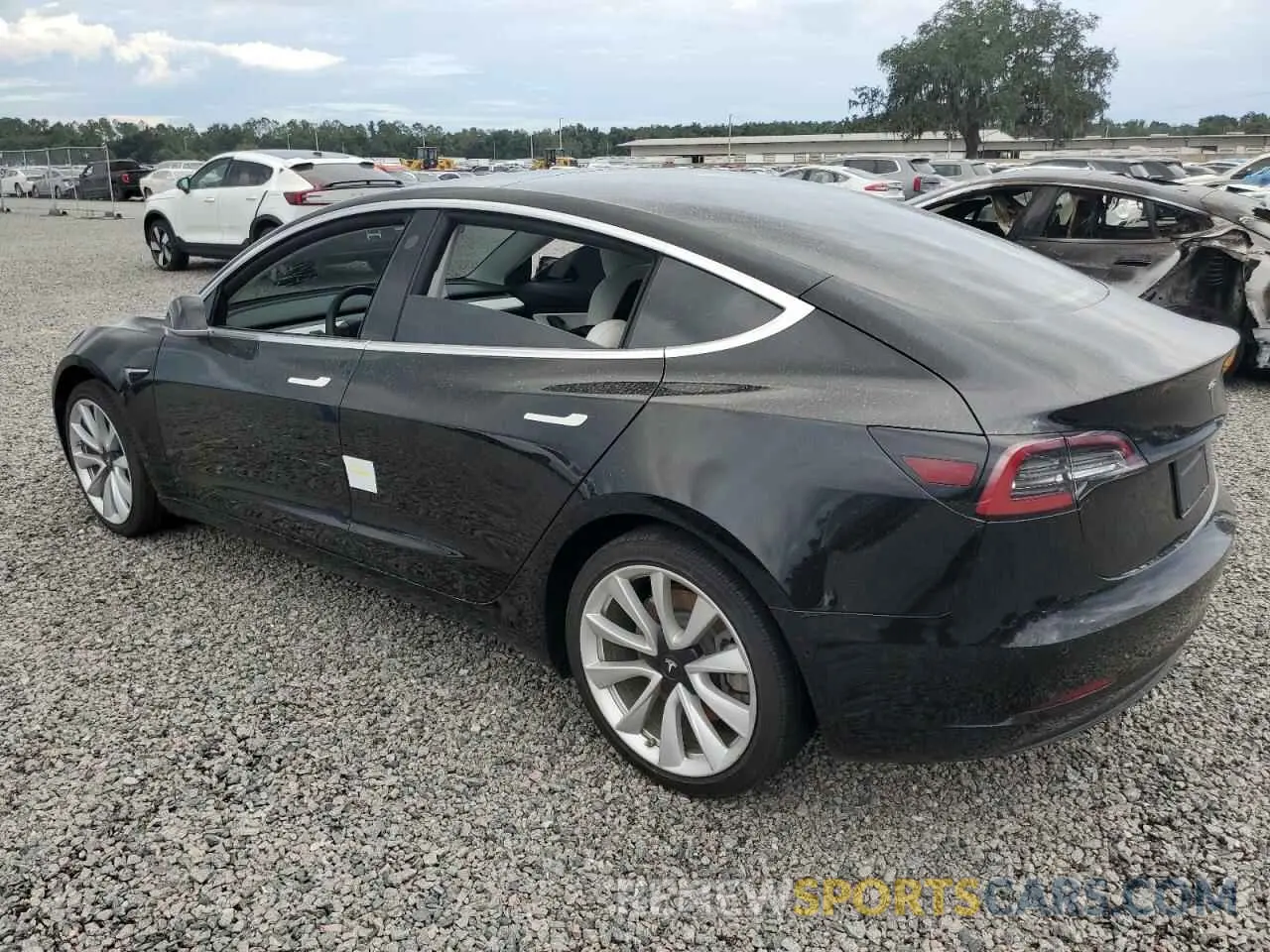 2 Photograph of a damaged car 5YJ3E1EA2KF445219 TESLA MODEL 3 2019