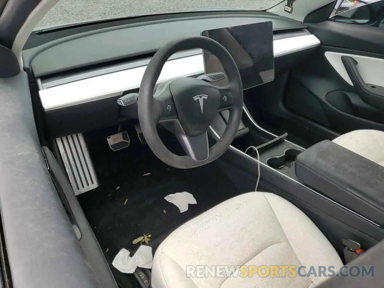 8 Photograph of a damaged car 5YJ3E1EA2KF445219 TESLA MODEL 3 2019