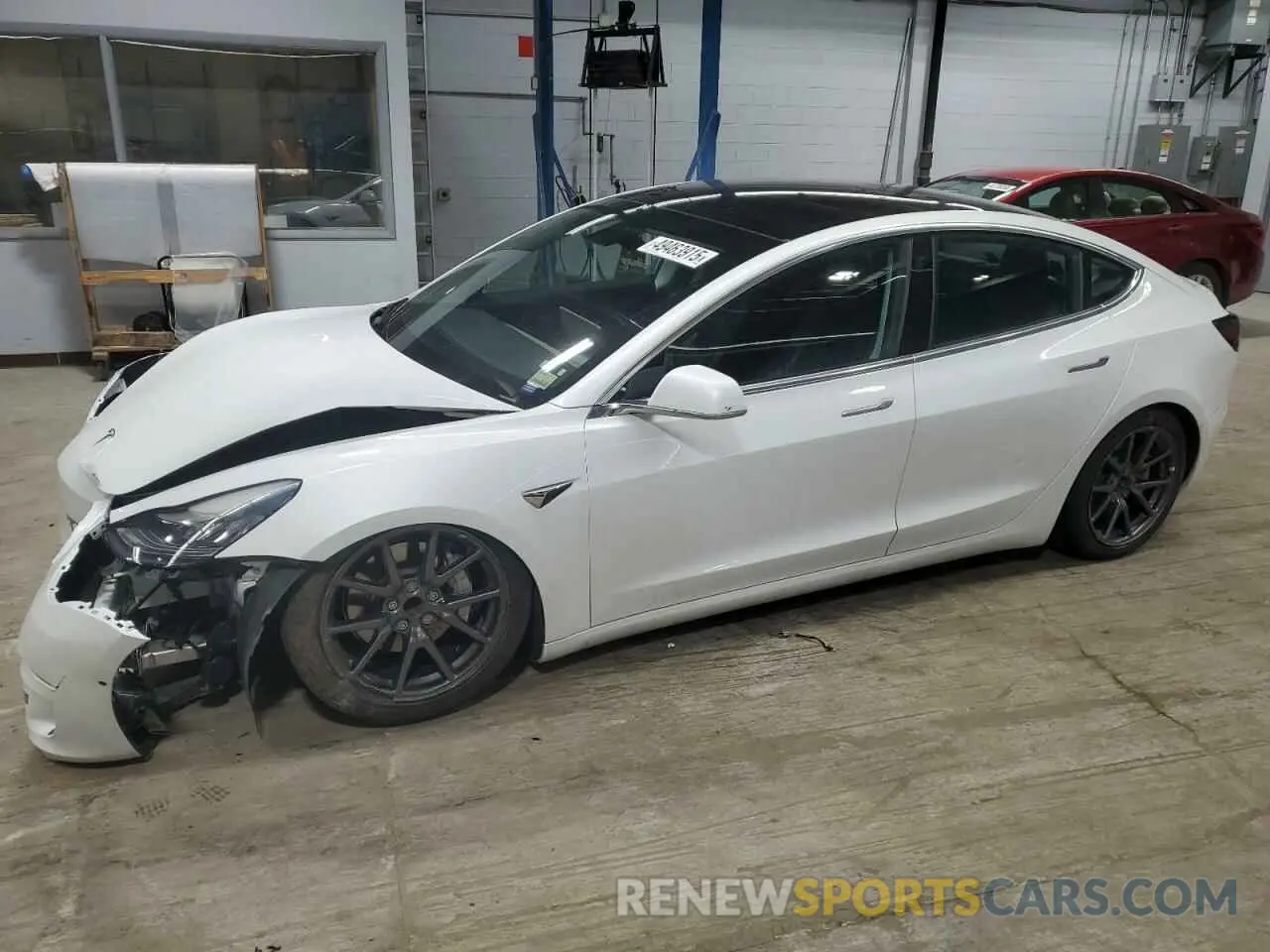 1 Photograph of a damaged car 5YJ3E1EA2KF466782 TESLA MODEL 3 2019
