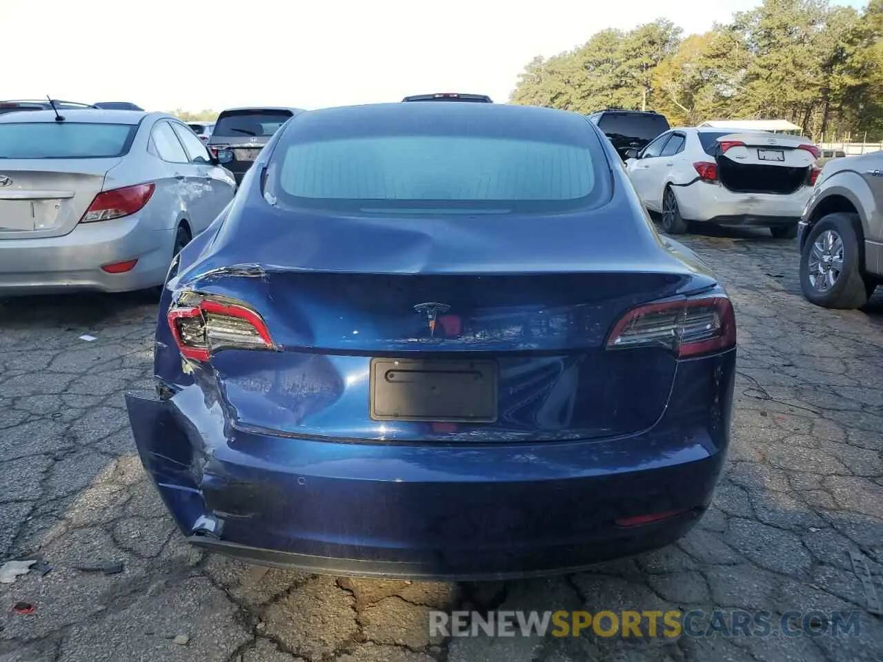 6 Photograph of a damaged car 5YJ3E1EA2KF476194 TESLA MODEL 3 2019