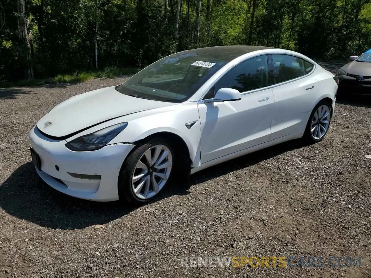 1 Photograph of a damaged car 5YJ3E1EA2KF480410 TESLA MODEL 3 2019