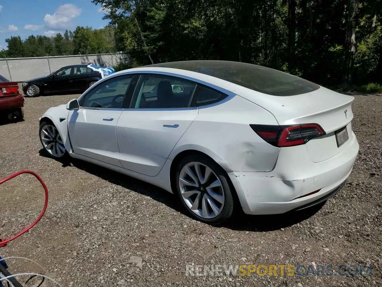 2 Photograph of a damaged car 5YJ3E1EA2KF480410 TESLA MODEL 3 2019