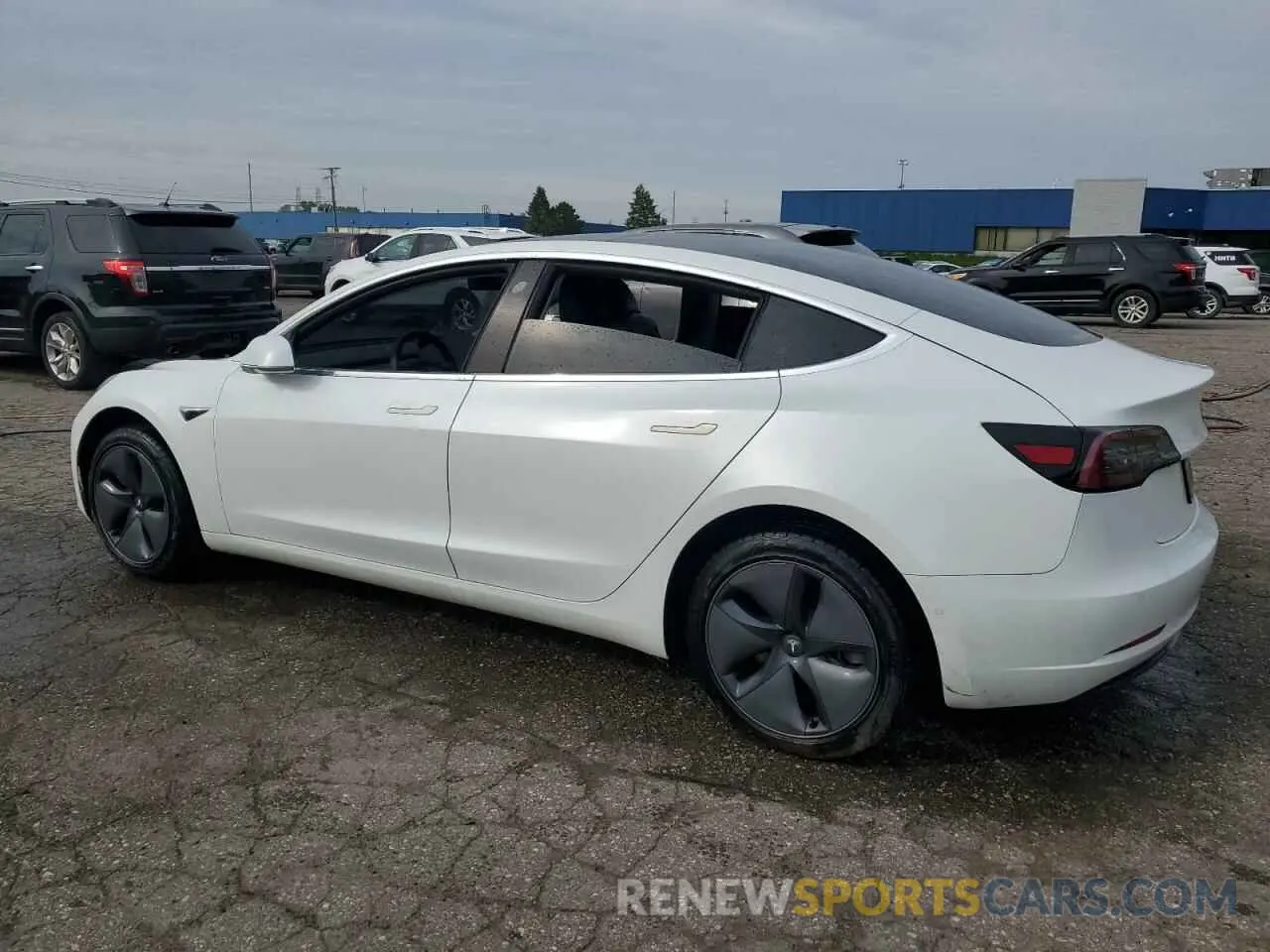 2 Photograph of a damaged car 5YJ3E1EA2KF482514 TESLA MODEL 3 2019