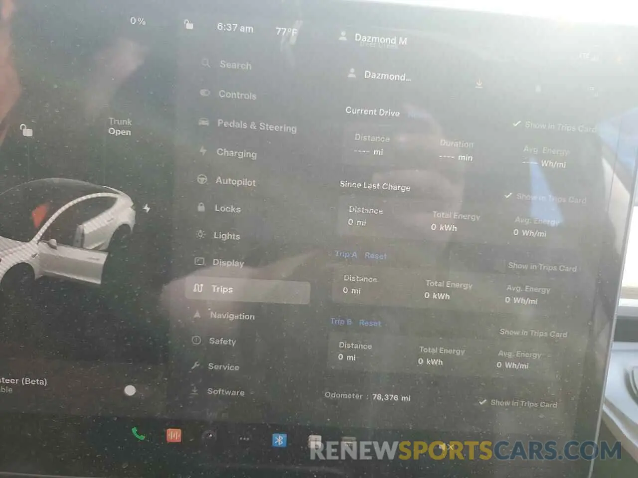 9 Photograph of a damaged car 5YJ3E1EA2KF482514 TESLA MODEL 3 2019