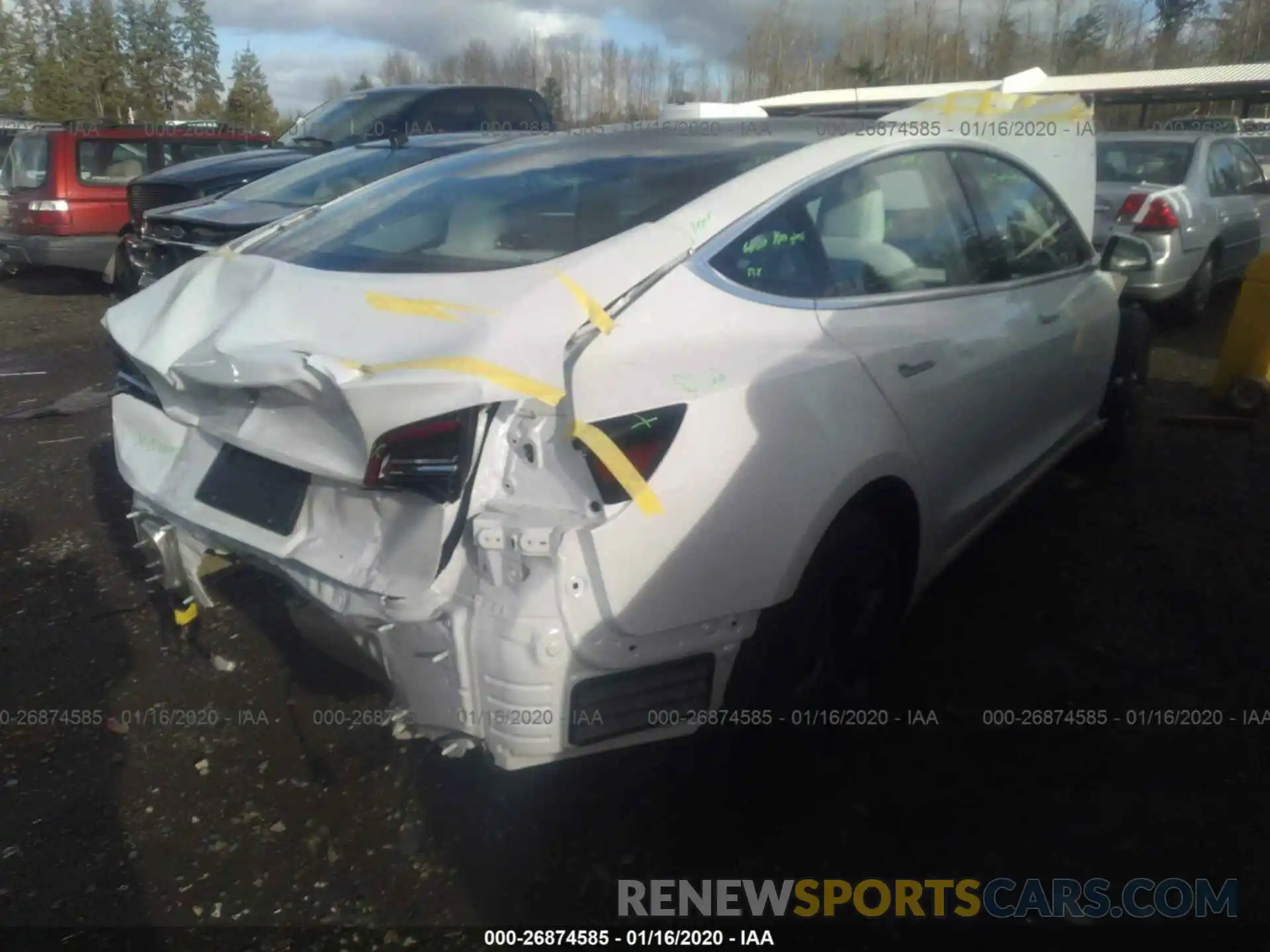 4 Photograph of a damaged car 5YJ3E1EA2KF509405 TESLA MODEL 3 2019