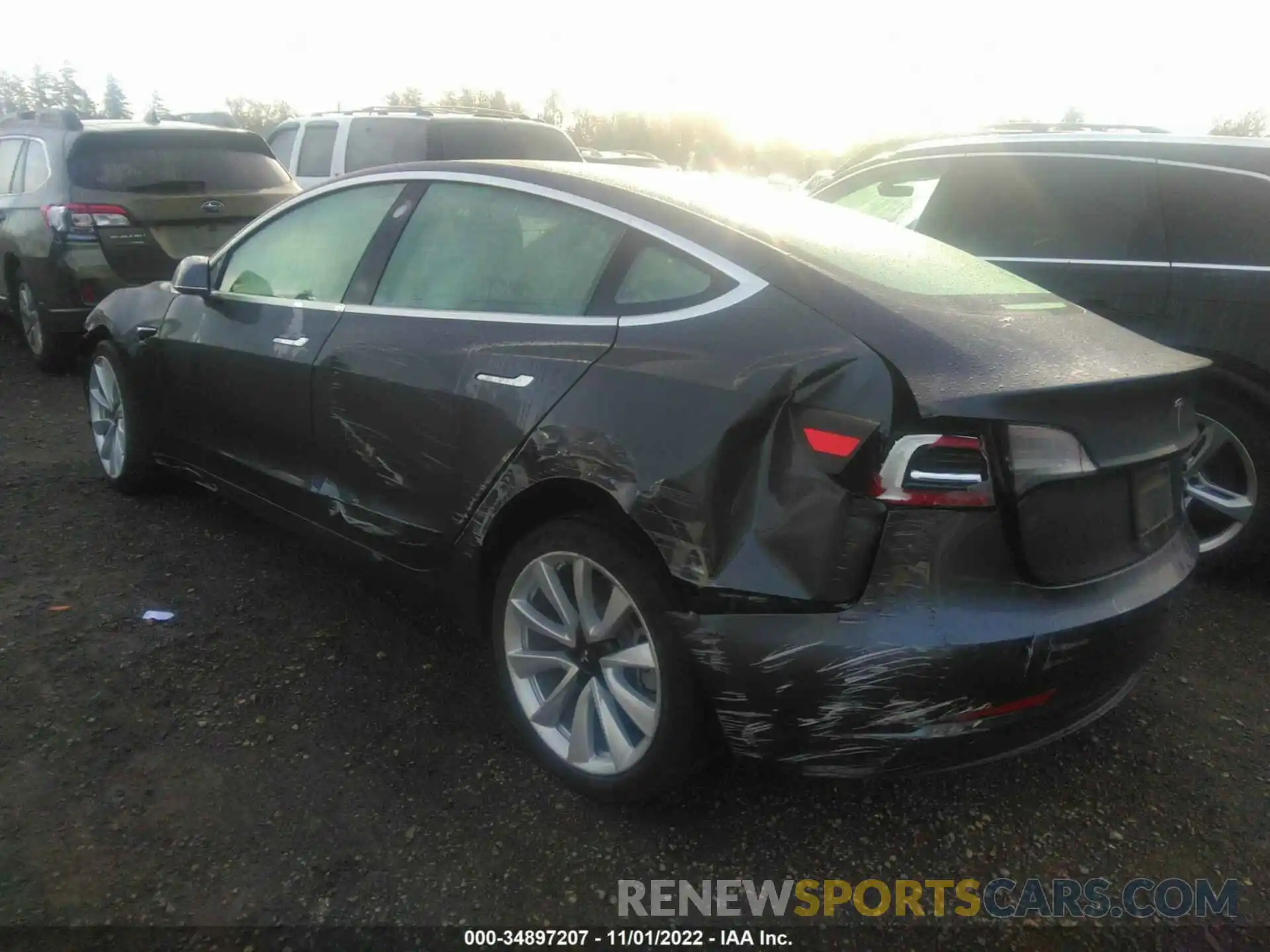 3 Photograph of a damaged car 5YJ3E1EA2KF509680 TESLA MODEL 3 2019