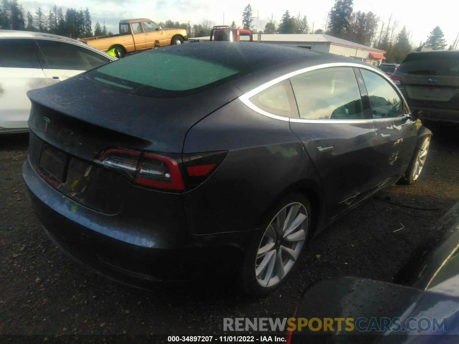 4 Photograph of a damaged car 5YJ3E1EA2KF509680 TESLA MODEL 3 2019