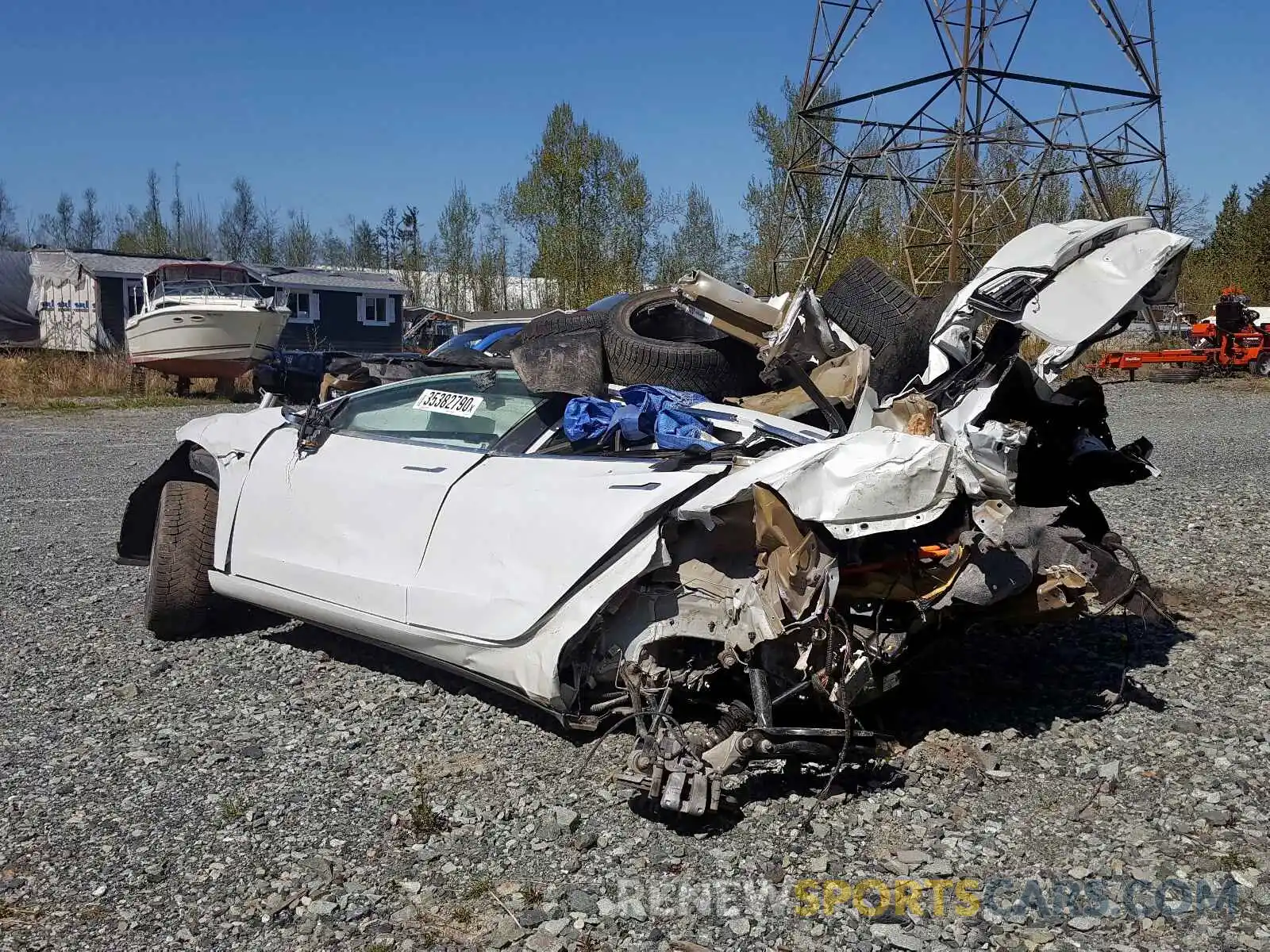 3 Photograph of a damaged car 5YJ3E1EA2KF514863 TESLA MODEL 3 2019