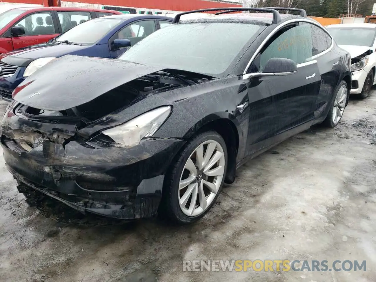1 Photograph of a damaged car 5YJ3E1EA3KF265389 TESLA MODEL 3 2019