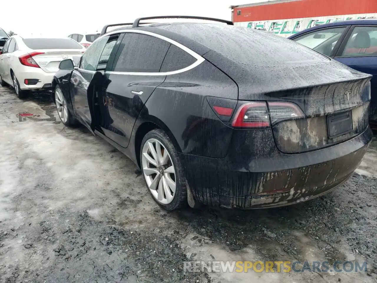 2 Photograph of a damaged car 5YJ3E1EA3KF265389 TESLA MODEL 3 2019
