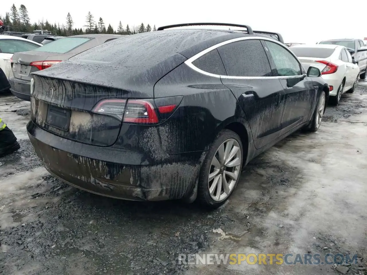 3 Photograph of a damaged car 5YJ3E1EA3KF265389 TESLA MODEL 3 2019