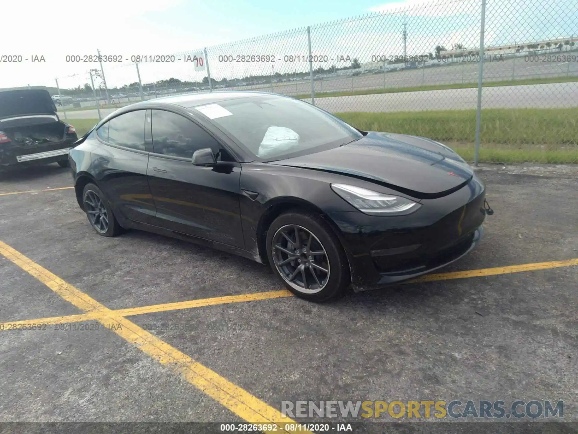 1 Photograph of a damaged car 5YJ3E1EA3KF296495 TESLA MODEL 3 2019