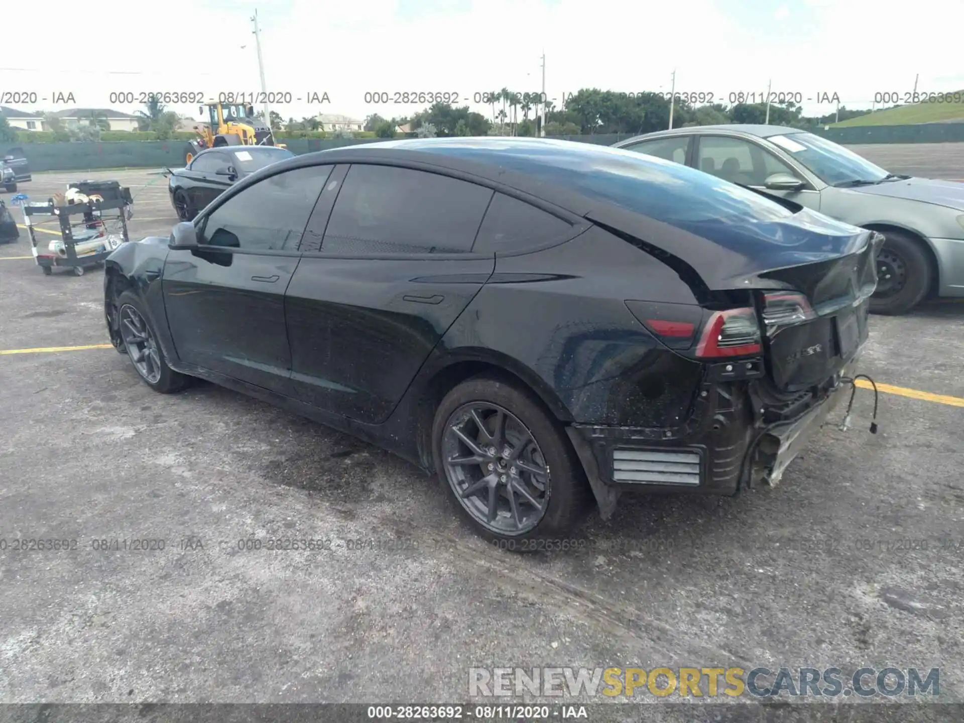 3 Photograph of a damaged car 5YJ3E1EA3KF296495 TESLA MODEL 3 2019