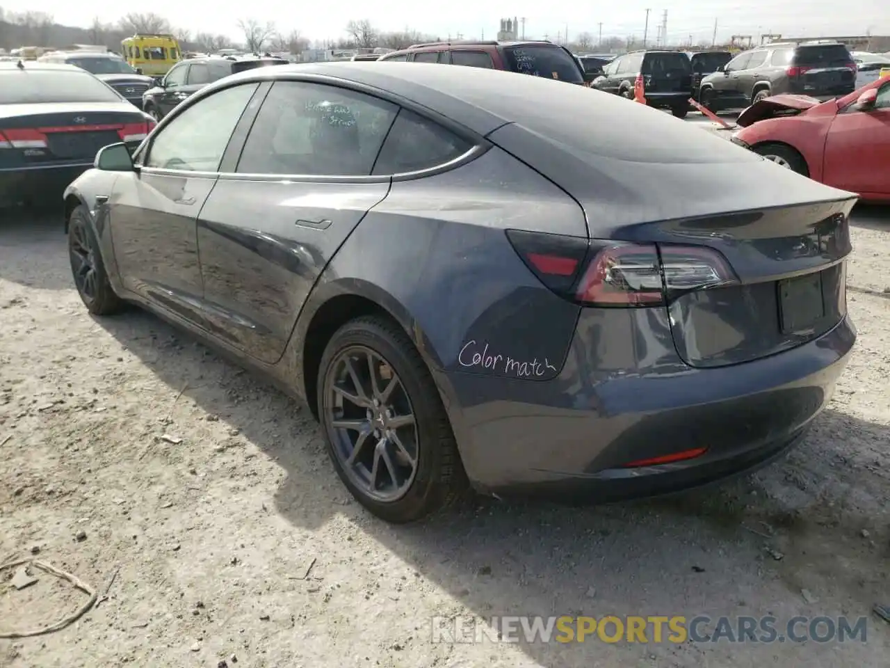 3 Photograph of a damaged car 5YJ3E1EA3KF298408 TESLA MODEL 3 2019