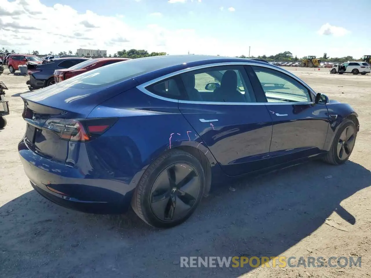 3 Photograph of a damaged car 5YJ3E1EA3KF299252 TESLA MODEL 3 2019