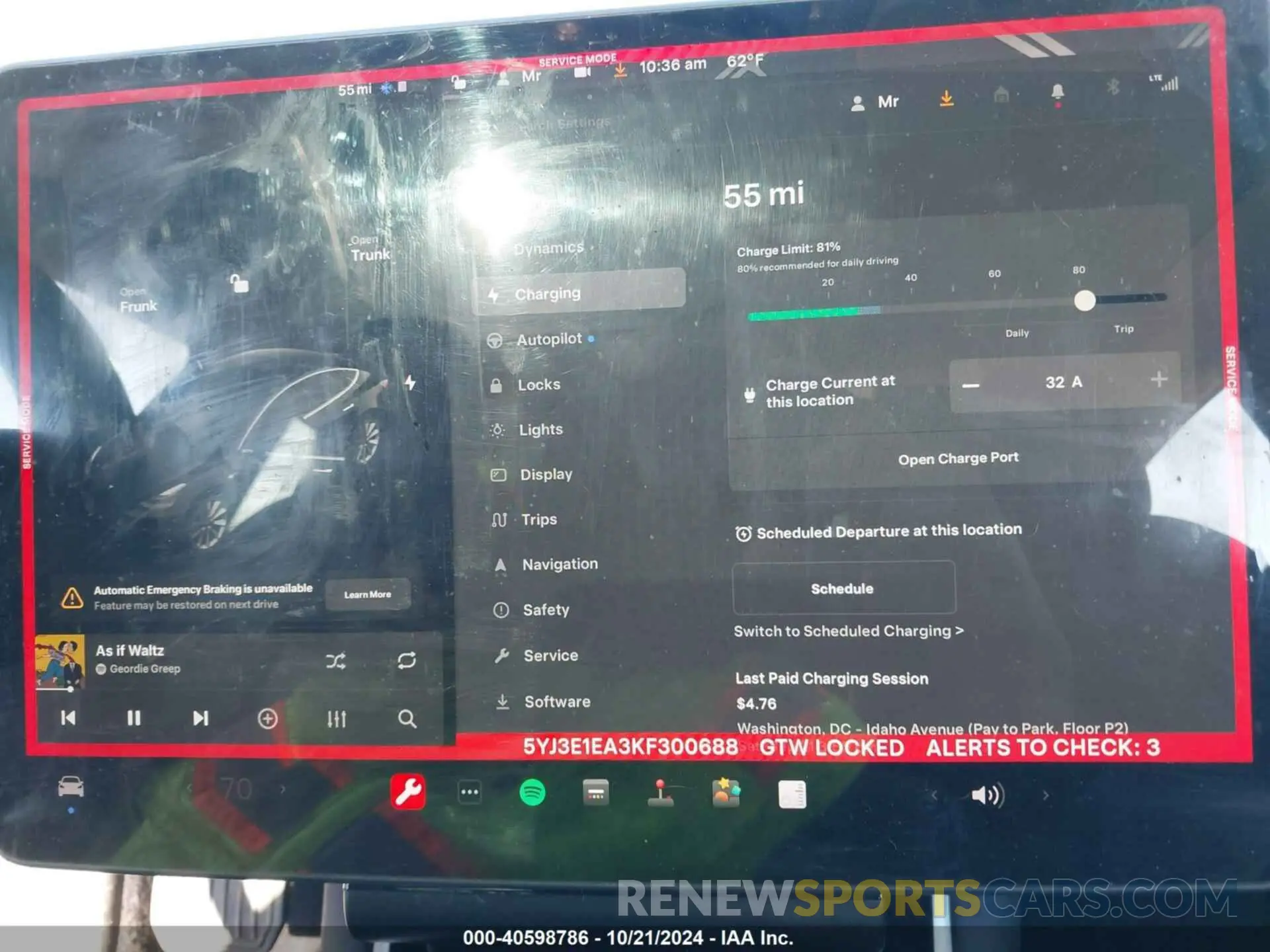 17 Photograph of a damaged car 5YJ3E1EA3KF300688 TESLA MODEL 3 2019