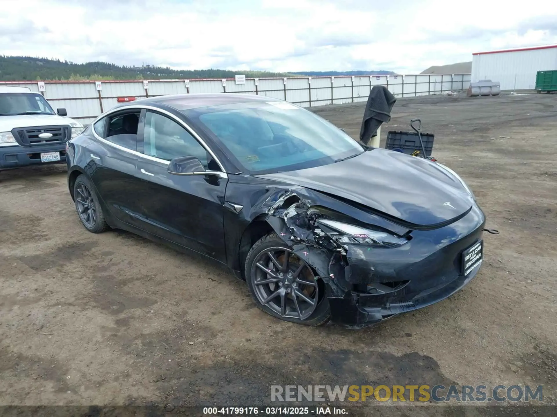 1 Photograph of a damaged car 5YJ3E1EA3KF304286 TESLA MODEL 3 2019