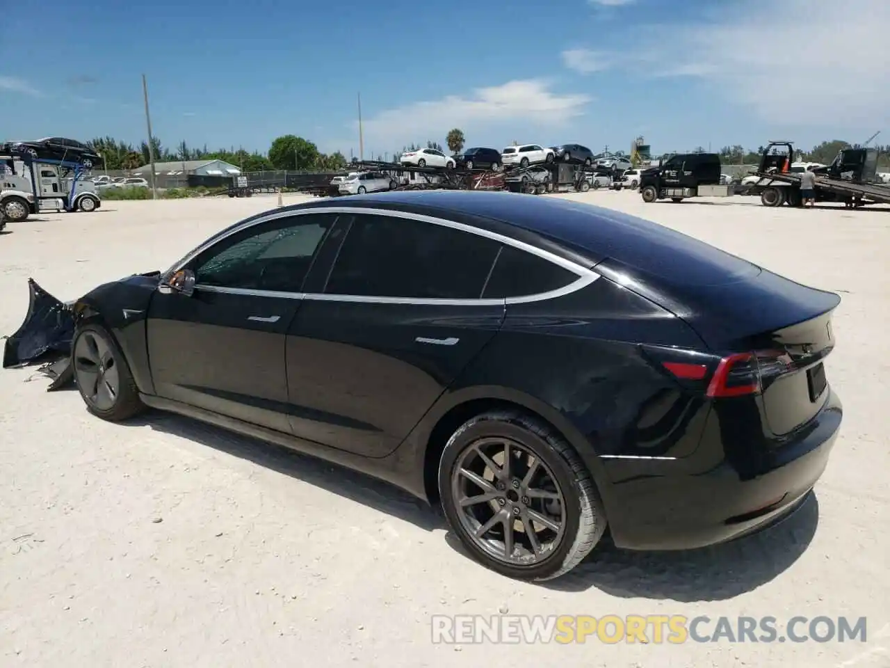 3 Photograph of a damaged car 5YJ3E1EA3KF305664 TESLA MODEL 3 2019