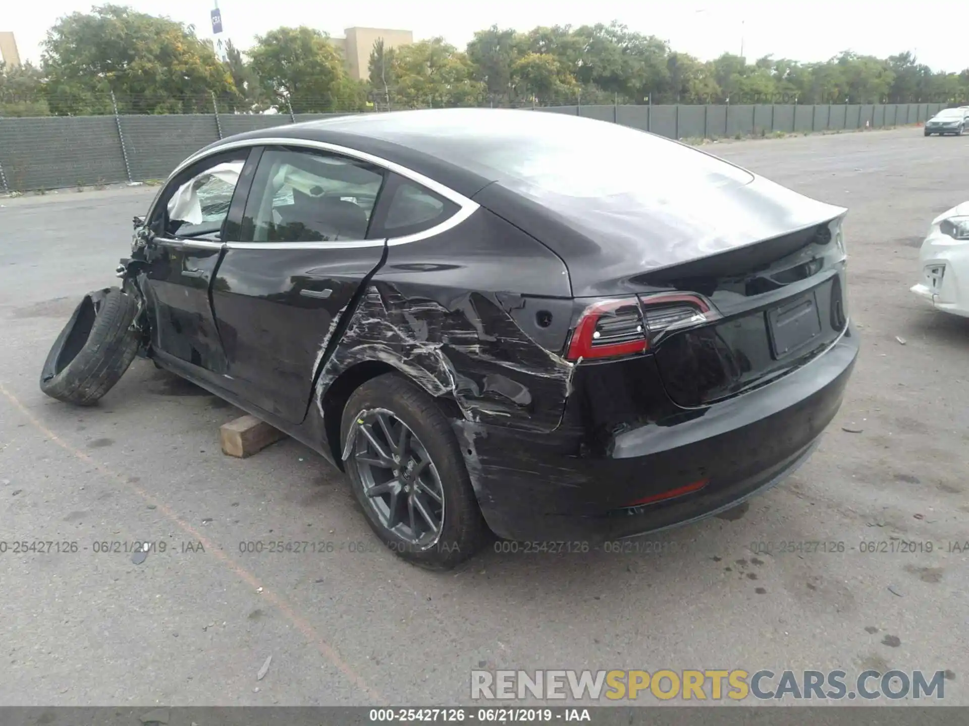 3 Photograph of a damaged car 5YJ3E1EA3KF306720 TESLA MODEL 3 2019