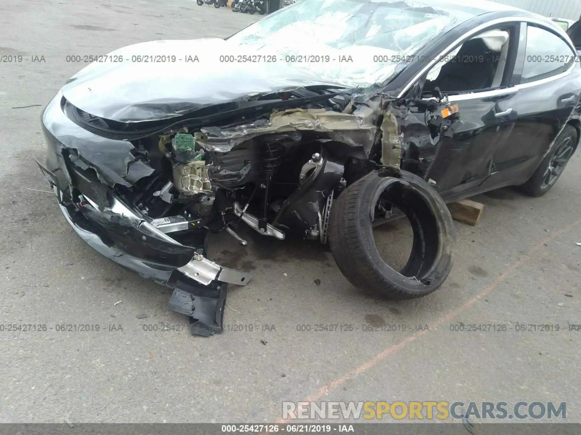 6 Photograph of a damaged car 5YJ3E1EA3KF306720 TESLA MODEL 3 2019