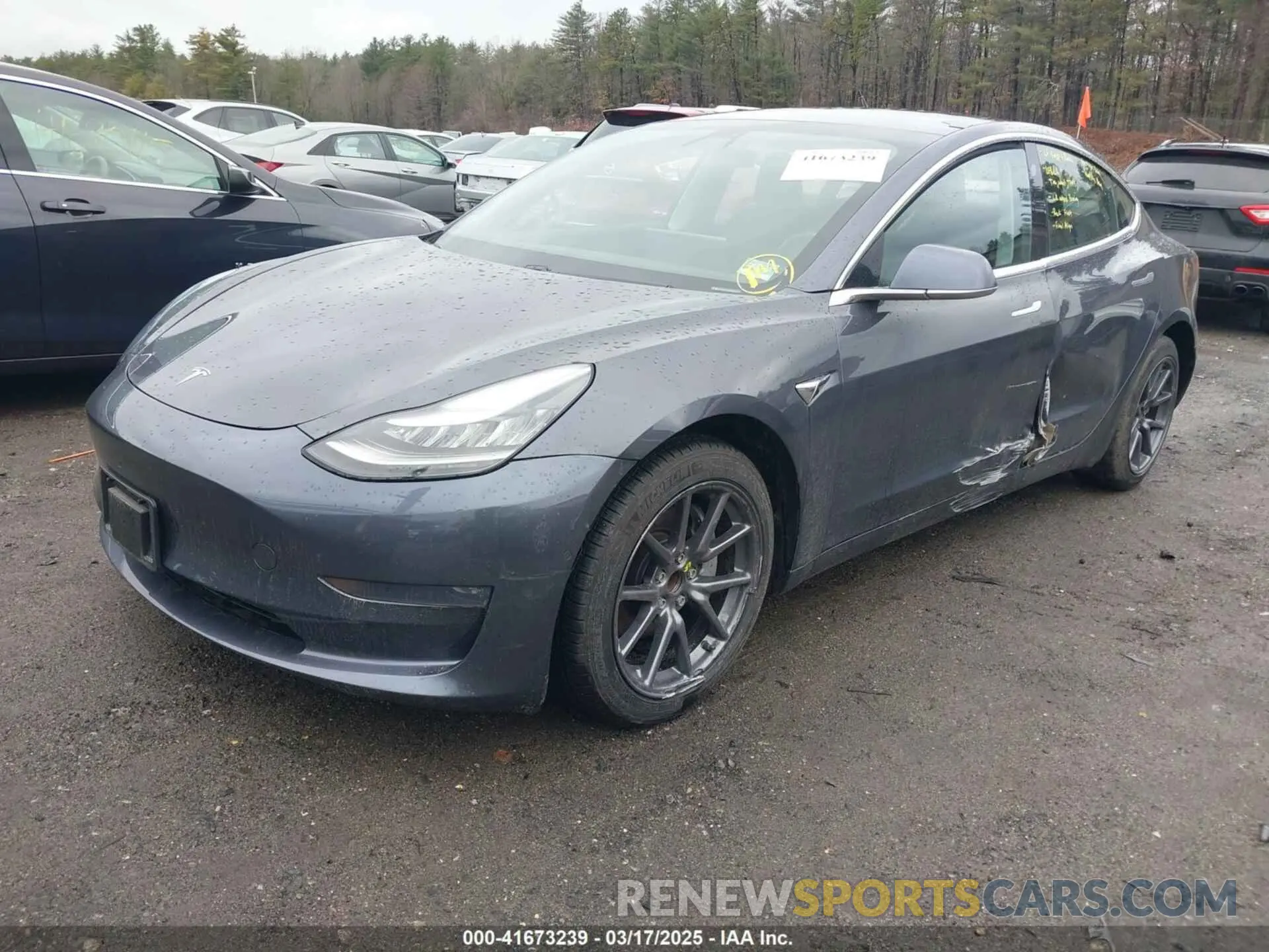 2 Photograph of a damaged car 5YJ3E1EA3KF307415 TESLA MODEL 3 2019
