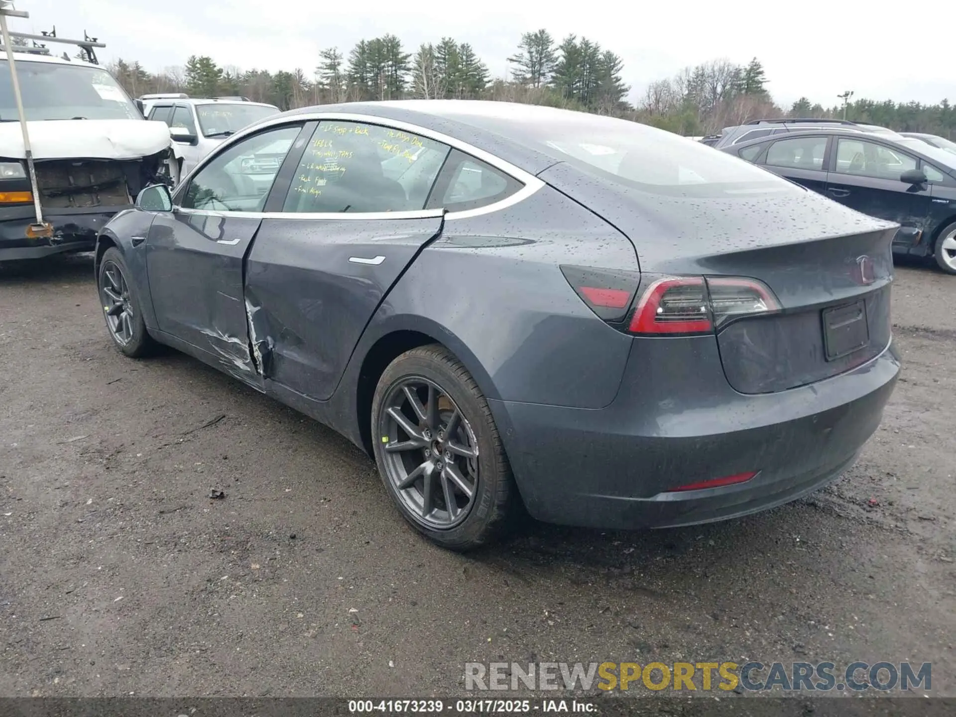 3 Photograph of a damaged car 5YJ3E1EA3KF307415 TESLA MODEL 3 2019