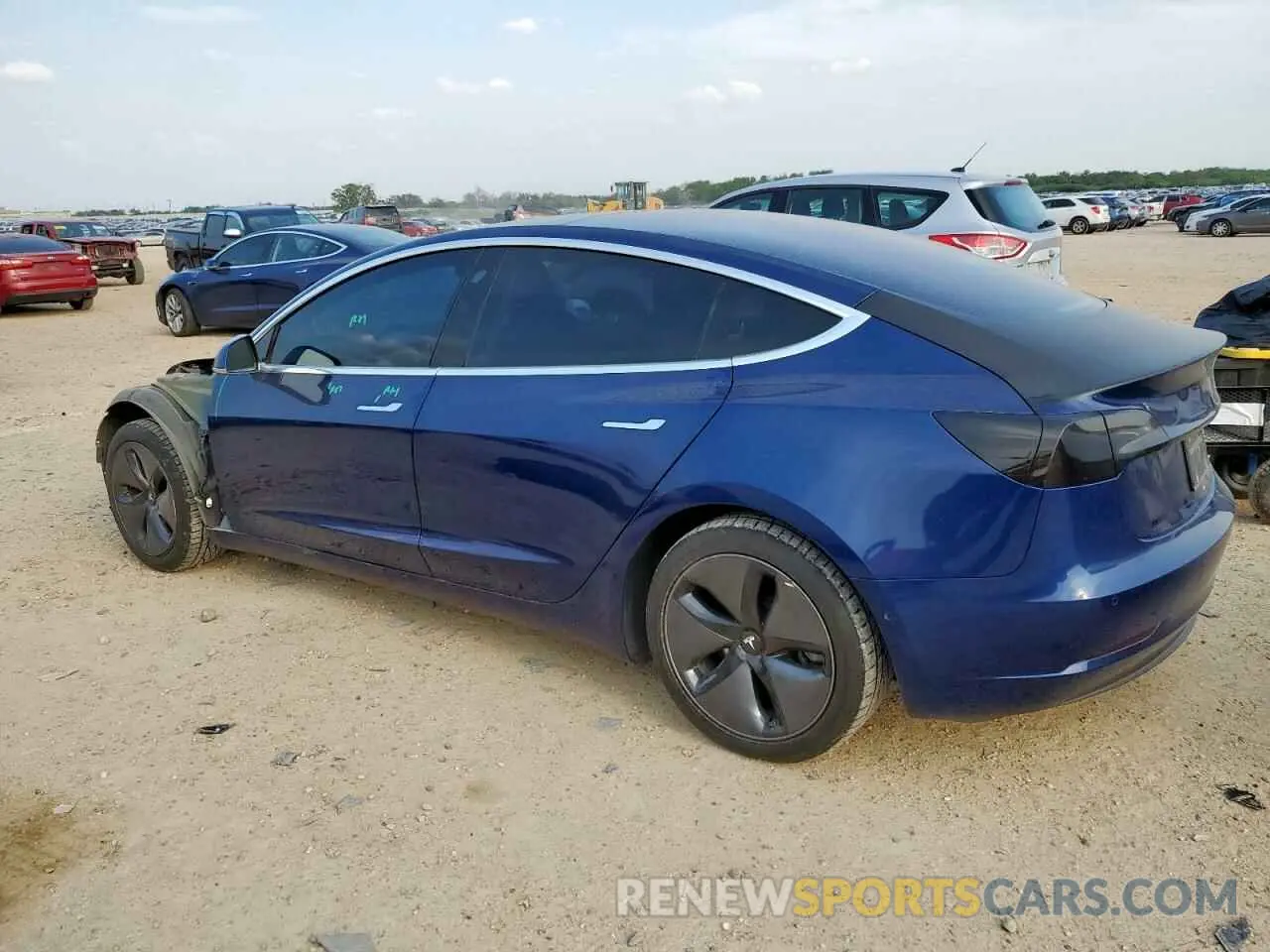 2 Photograph of a damaged car 5YJ3E1EA3KF309133 TESLA MODEL 3 2019