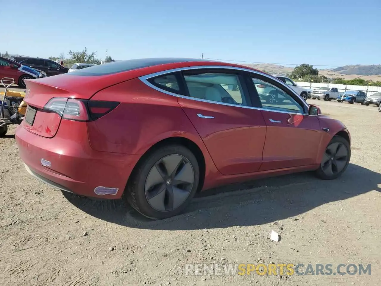 3 Photograph of a damaged car 5YJ3E1EA3KF312453 TESLA MODEL 3 2019