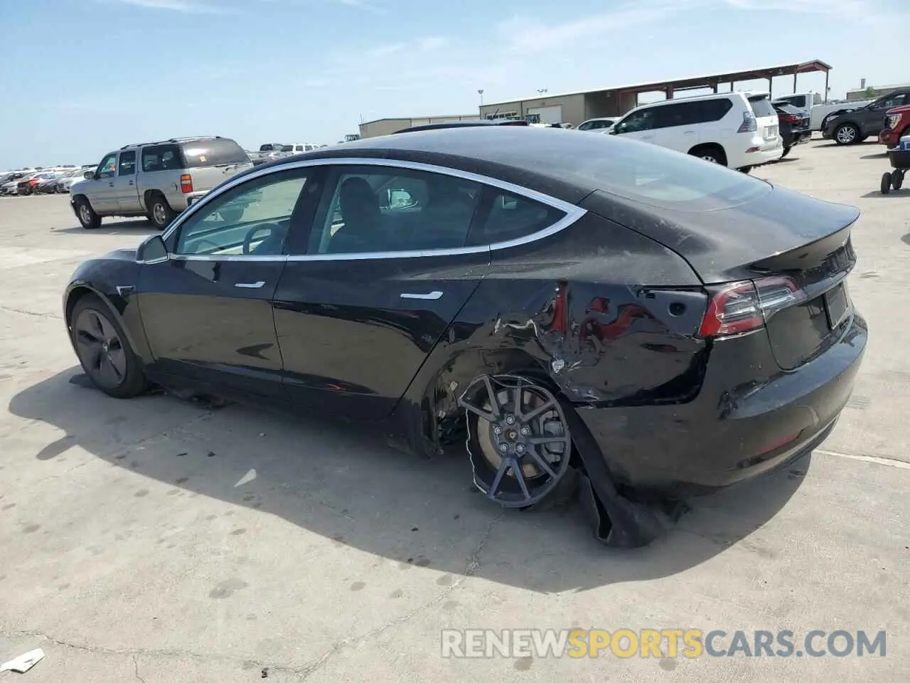 2 Photograph of a damaged car 5YJ3E1EA3KF313294 TESLA MODEL 3 2019