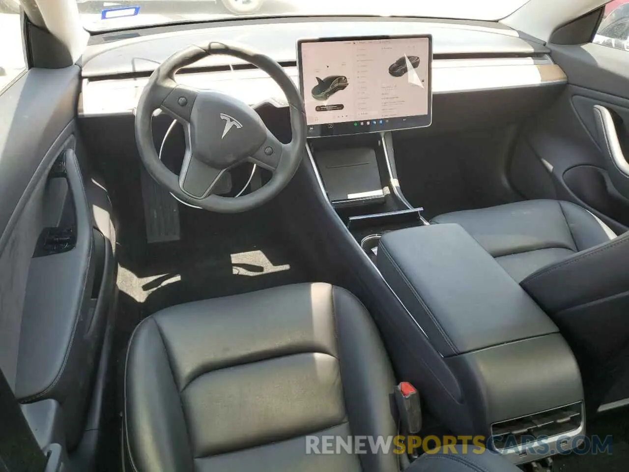8 Photograph of a damaged car 5YJ3E1EA3KF313294 TESLA MODEL 3 2019