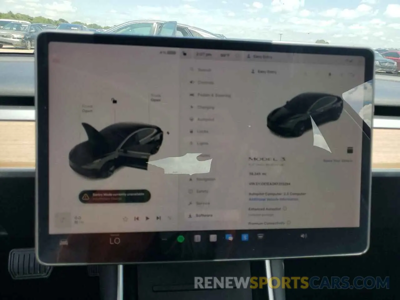9 Photograph of a damaged car 5YJ3E1EA3KF313294 TESLA MODEL 3 2019