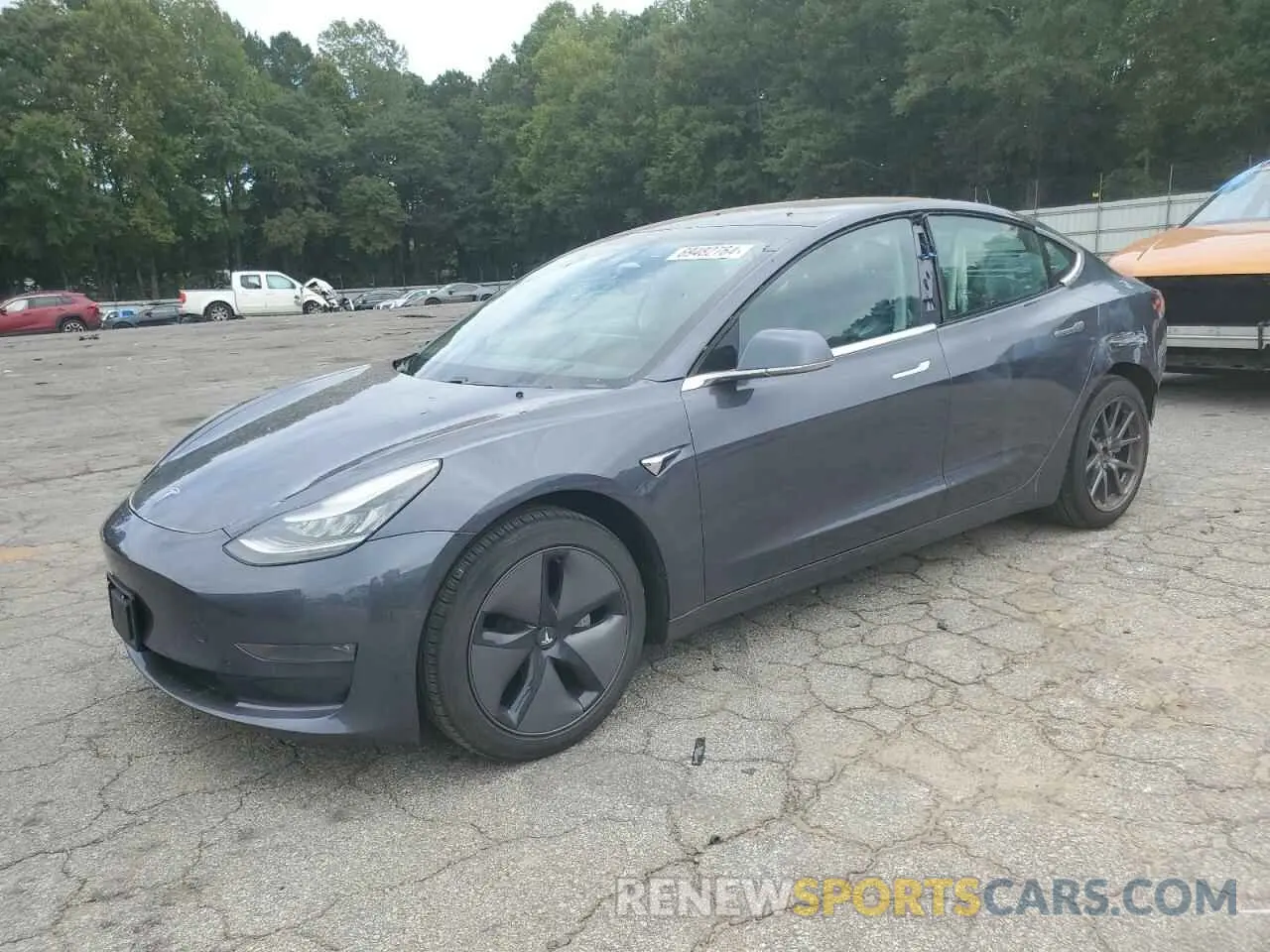 1 Photograph of a damaged car 5YJ3E1EA3KF313585 TESLA MODEL 3 2019