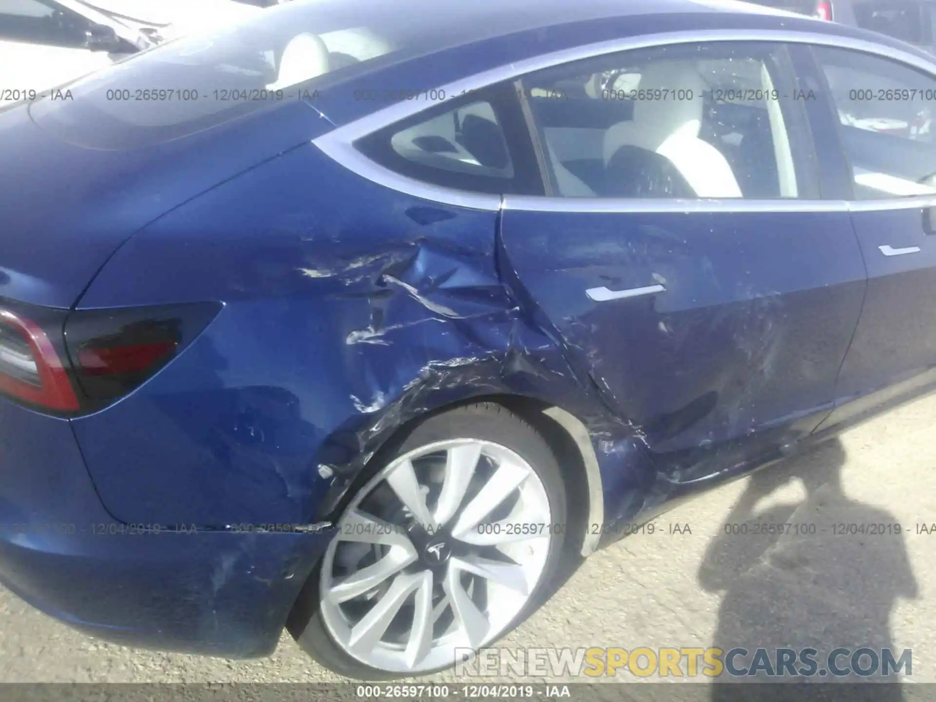 6 Photograph of a damaged car 5YJ3E1EA3KF315093 TESLA MODEL 3 2019