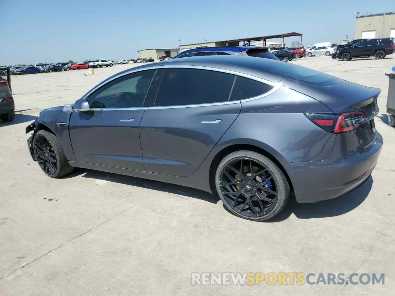 2 Photograph of a damaged car 5YJ3E1EA3KF317085 TESLA MODEL 3 2019