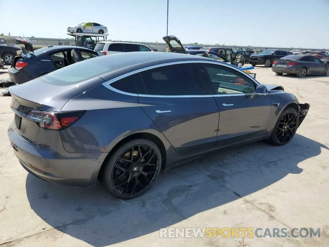 3 Photograph of a damaged car 5YJ3E1EA3KF317085 TESLA MODEL 3 2019